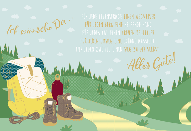 Feine Art Doppelkarte