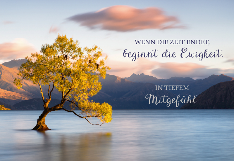 Lichtblicke Trauer Doppelkarte