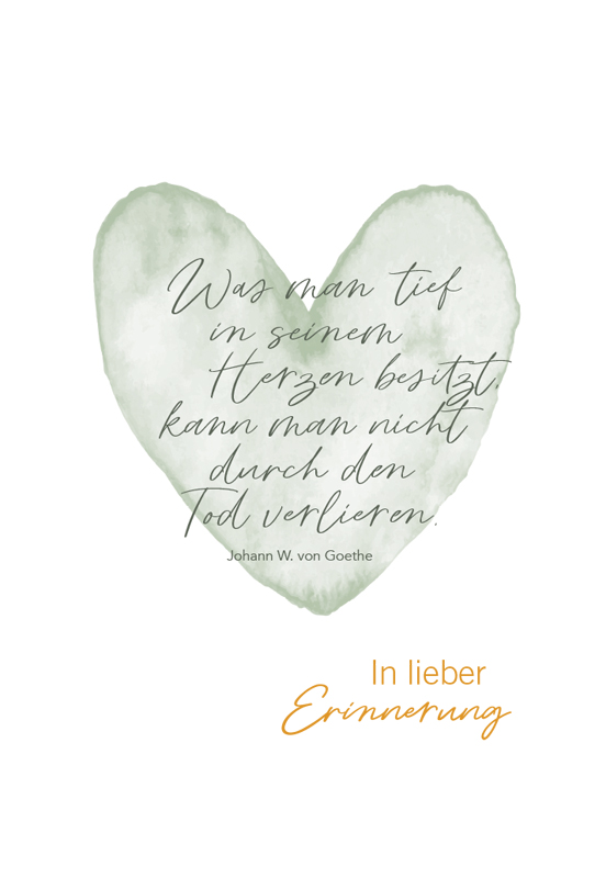 Lichtblicke Trauer Doppelkarte