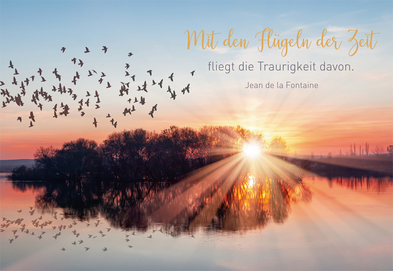 Lichtblicke Trauer Doppelkarte