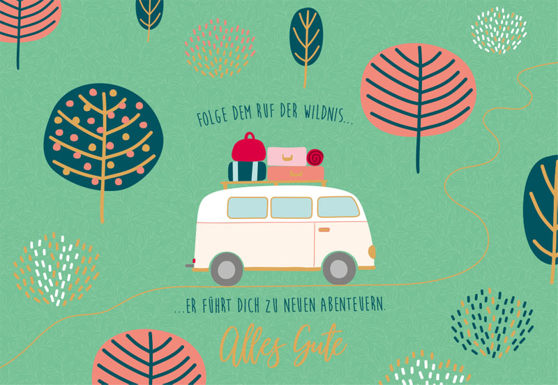 Feine Art Doppelkarte