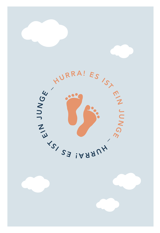 Kupfergold Doppelkarte