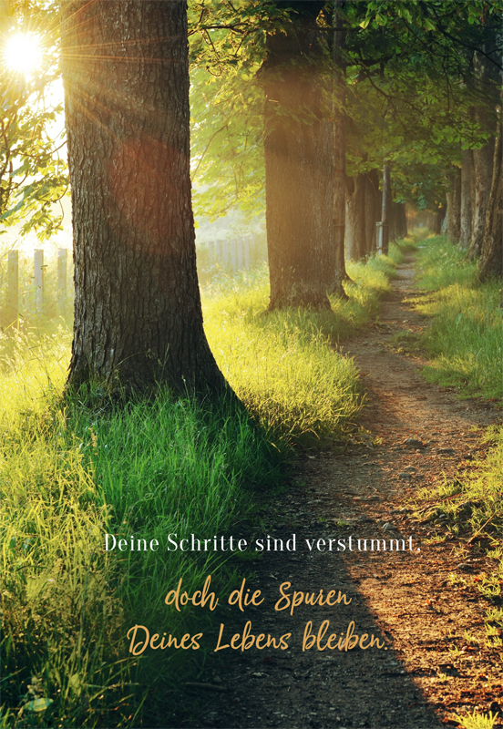 Lichtblicke Trauer Doppelkarte