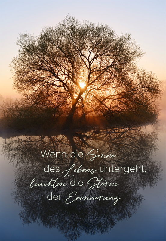 Lichtblicke Trauer Doppelkarte