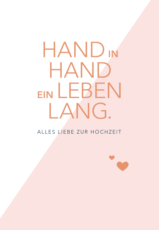 Kupfergold Doppelkarte