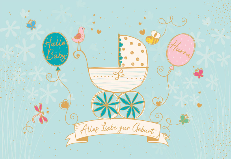 Feine Art Doppelkarte